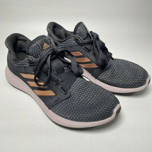 Adidas Edge Lux 3 Running Shoes Women's Size 7 Black Pink Gold EH3069